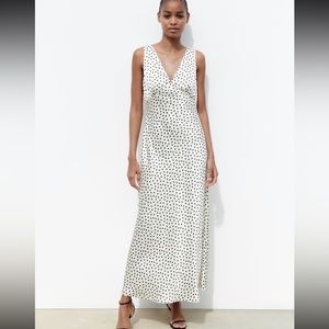 Polka dot slip dress - worn once
